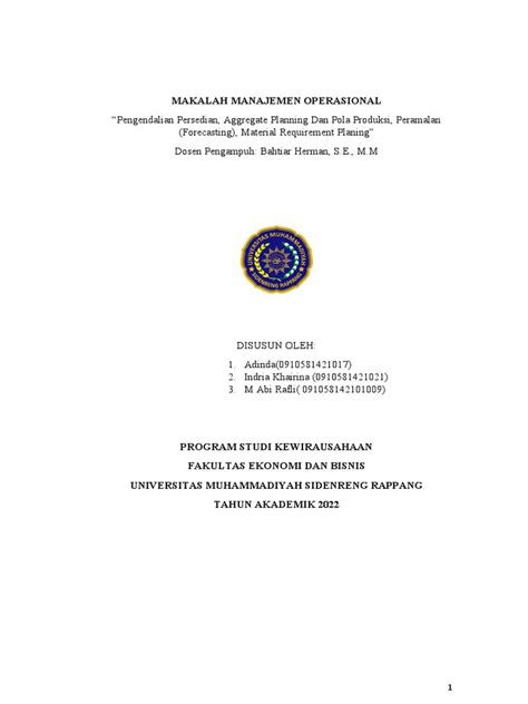 Klp 3 Manajemen Operasional Pdf