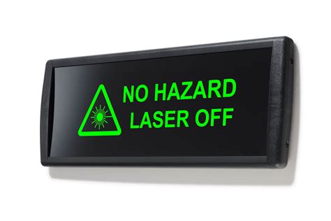 Large Led Laser Warning Sign Laservision Usa