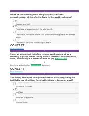 Approaches To Studying Religions Milestone 3 Answers Docx 1 Which Of