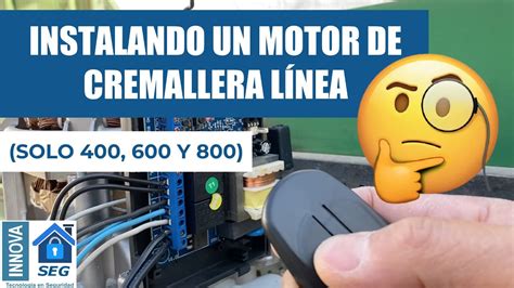 INSTALACIÓN DE MOTOR DE CREMALLERA LÍNEA SOLO 400 600 Y 800 YouTube