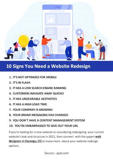 PPT 10 Signs You Need A Website Redesign PowerPoint Presentation