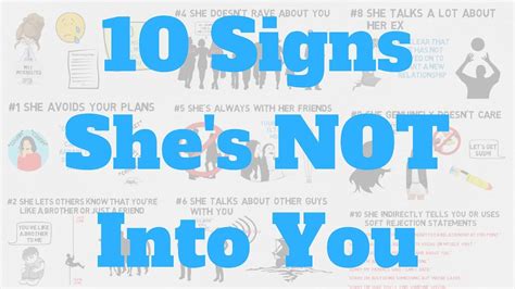 10 Signs She S Not Into You Youtube