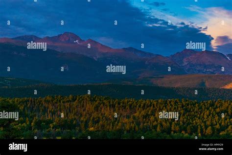 Purple Mountains Majesty Rocky Mountain National Park Stock Photo Alamy