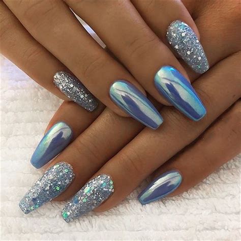 Beautiful Chrome Coffin Nail Art Designs Xuzinuo Page