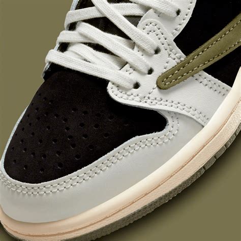 官图发布！全尺码发售！新倒钩ts X Aj1 Low Og “olive”来啦！travisscottair