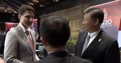 Video Xi Scolds Trudeau Of Leaking Private Conversation To Papers