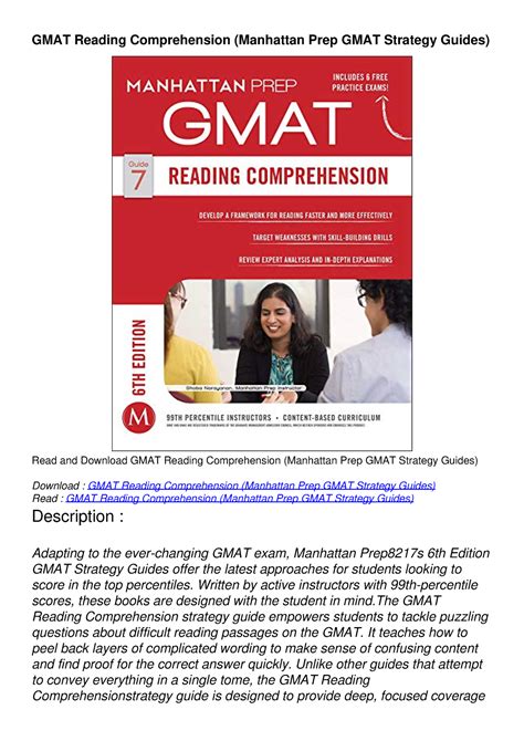 [pdf] Download Gmat Reading Comprehension Manhattan Prep Gmat Strategy