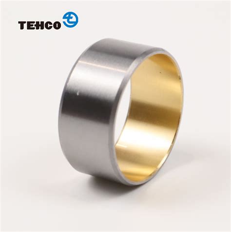 TEHCO Bimetal Bushing Made Of Steel Base And CuPb10Sn10 Copper Alloy