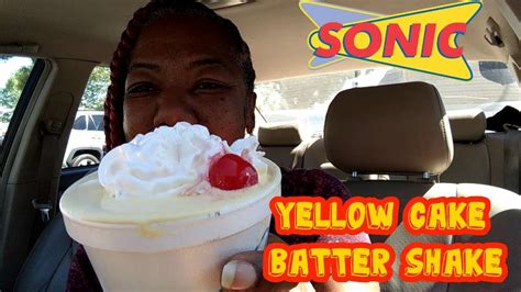 Sonic Yellow Cake Batter Shake Review Cooking Conversations Youtube