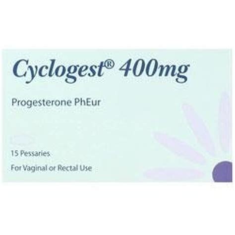 Cyclogest Progesterone Pessaries 400mg Prescription Chemist Direct