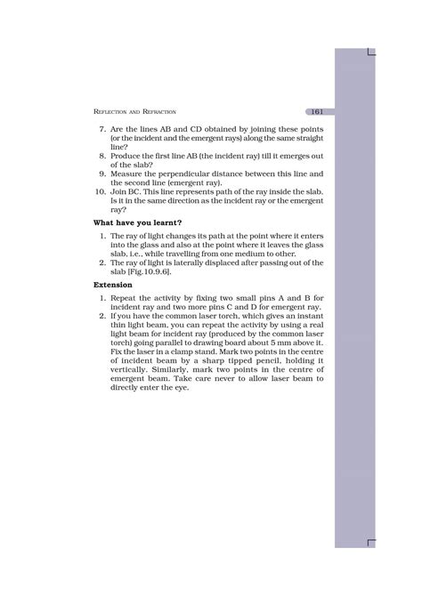 Refraction Of Light Ncert Book Of Class 10 Science Lab Manual