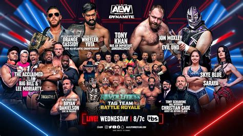 Aew Dynamite Card Tonight Full Preview Lineup