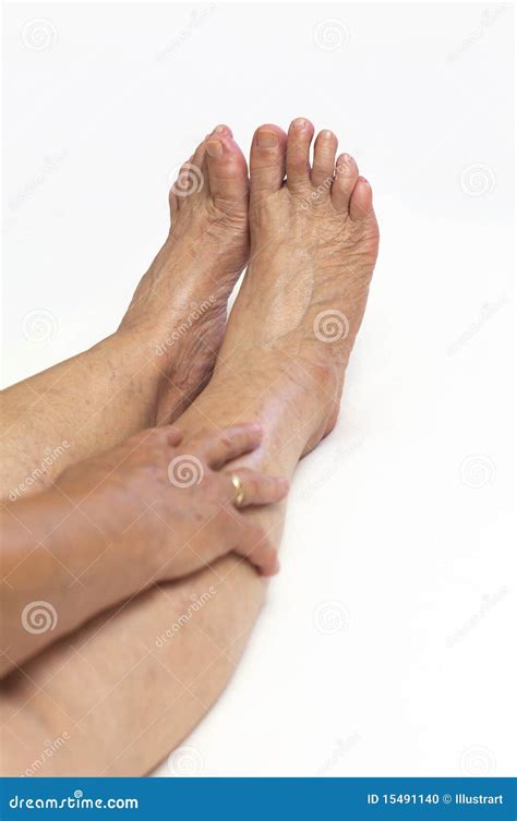 Mature Feet Stock Photo Image 15491140