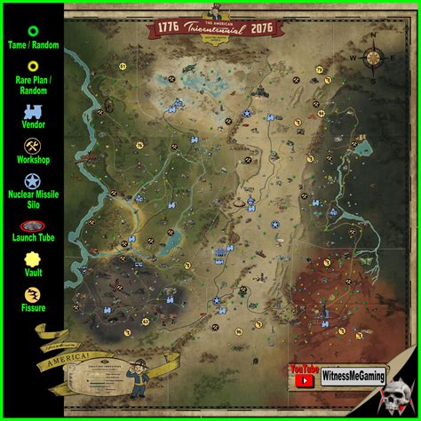 Fallout 76 Info Map Tames Rare Plans Etc Rfo76