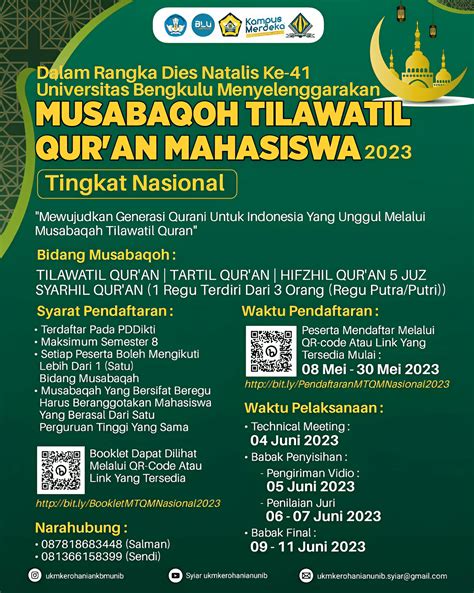 Musabaqoh Tilawatil Qur An Mahasiswa Universitas Bengkulu