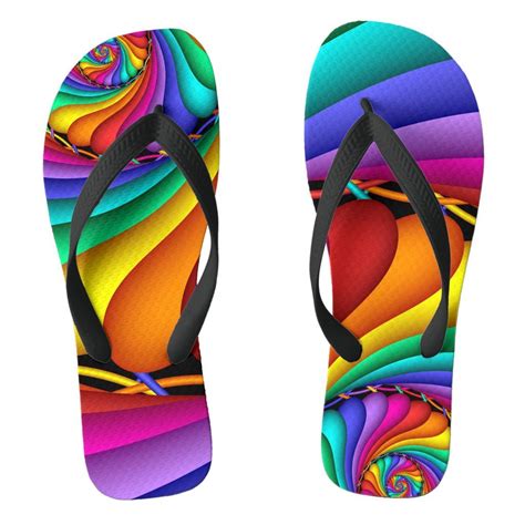 Rainbow Stitchery Gay Pride LGBT Flip Flops Flip Flops Zazzle Flop Gay Pride Flip Flop Shoes