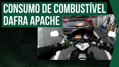 CONSUMO DE COMBUSTÍVEL DAFRA APACHE 150 IMPRESSIONANTE YouTube