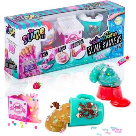 So Diy So Slime Slimelicious Lot De Shakers Milk Bubble Gum Et Choco