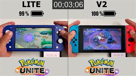 Battery Life Of Pokémon Unite On Nintendo Switch V2 And Switch Lite