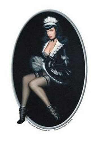 Bettie Page Sticker New Hot Sexy Naked Maid Decal G Ebay