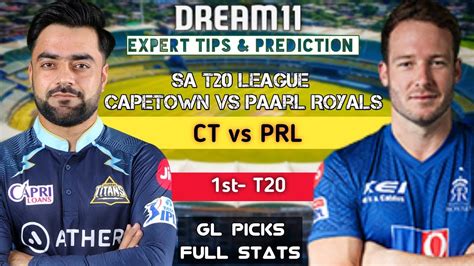 CT Vs PRL Dream11 Prediction CT Vs PRL Dream11 Cape Town Vs Paarl