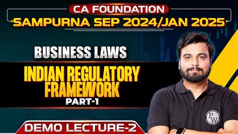 Business Laws Indian Regulatory Framework Ca Foundation Sept Jan