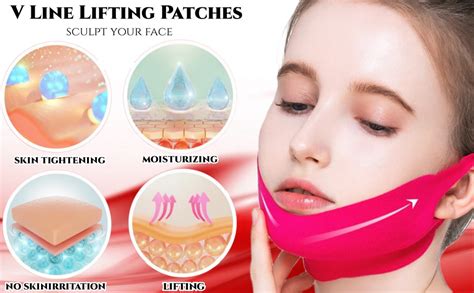 5pcs Double Chin Eliminator V Line Shaping Face Masks Toning Hydrogel Collagen Mask