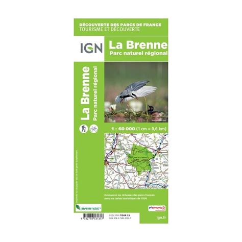 IGN P N R De La Brenne Carte Topographique Hardloop