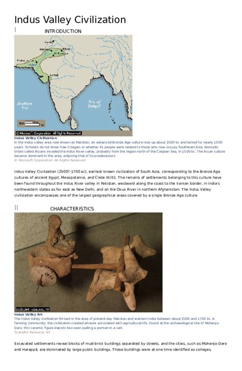 Doc Indus Valley Civilization I Introduction Liezl Lozano