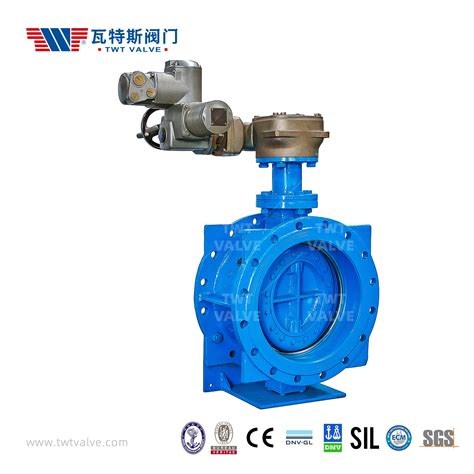 Extension Spindle Double Flange Eccentric Butterfly Valve For