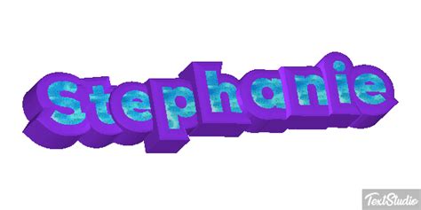 Stephanie Name Animated  Logo Designs