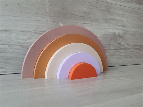 Arco Íris de Mesa em mdf 5 Arcos Cores Personalizadas Elo7