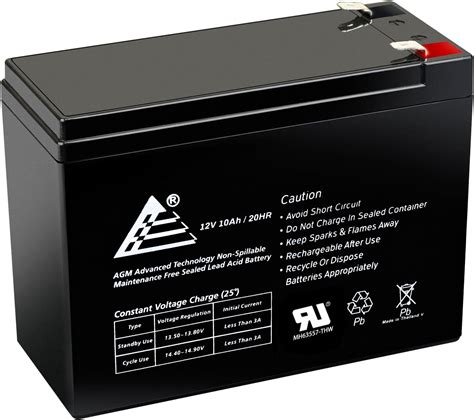 12v 10ah Vrla Rechargeable Agm Sealed Lead Acid Battery For Universal Power Ub12100