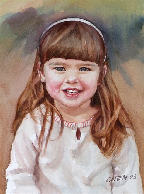 Portrait Painting Of Children By Yong Chen