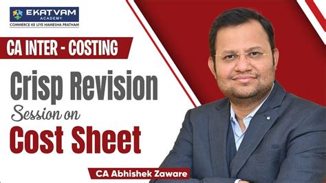 Ca Inter Costing Lec Intro To Cost And Management Accounting And