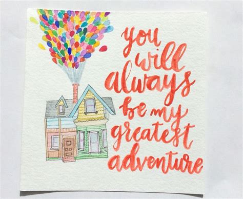 Watercolor Illustration From Up Quote You Will Always Be My