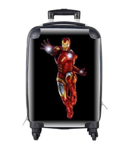 Iron Man Suitcase Cabin Luggage Travelling Avengers Super Hero Etsy