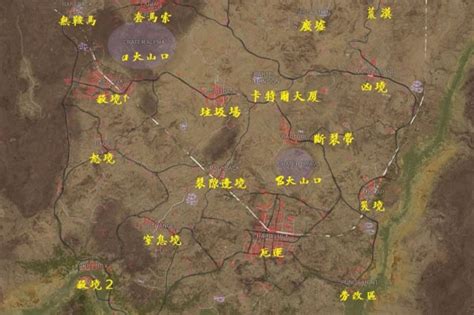 绝地求生新地图资源点分布 沙漠地图资源分布图详解 当下软件园