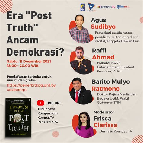 Era “post Truth” Ancam Demokrasi 11 Desember 2021 Kajian Budaya