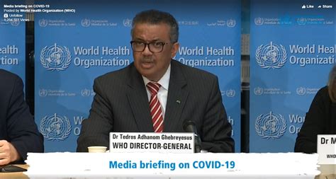 World Health Organization Covid-19 Update - News and Feature