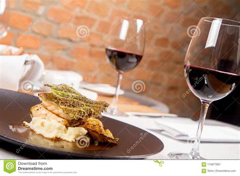 Dinner Dish Sturgeon Stock Image Image Of Closeup 113877867