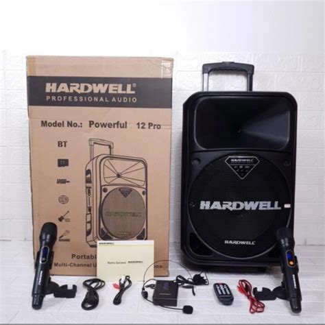 Jual Speaker Portable Hardwell Powerfull Pro Usb Bluetooth Mic