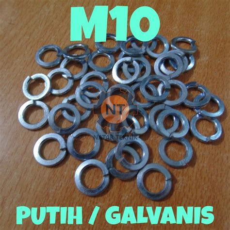 Jual Ring Per M Putih Galvanis Spring Washer Shopee Indonesia