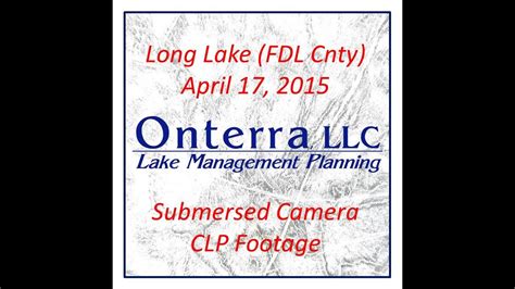 Long Lake Fond Du Lac County Wi Submersed Camera Footage Of Aquatic