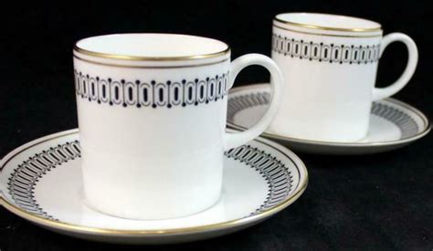 Wedgwood Colosseum Demitasse Cup Saucer Sets Bone China Great