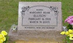 Margaret Beam Reel Ellison M Morial Find A Grave