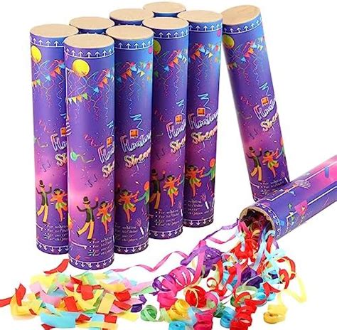 Honoson 10 Pack Confetti Cannons Bulk Party Poppers