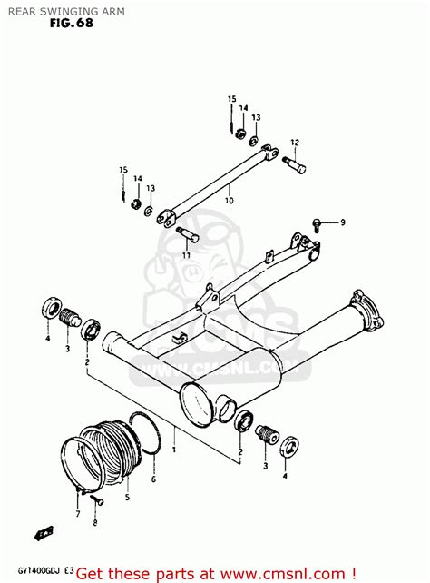 A Swing Arm Assembly Rear Suzuki Buy The A