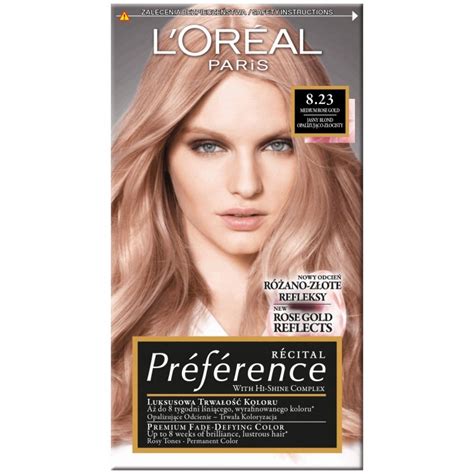 L'Oreal Preference 8.23 Shimmering Rose Gold 1 pcs - £5.99