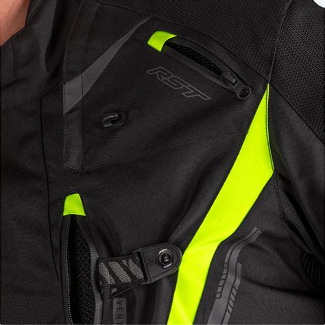 Rst Pro Series Paragon Ce Textile Jacket Black Flo Yellow Free